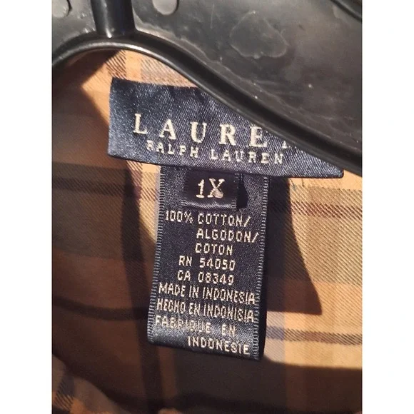 Lauren Ralph Lauren Plaid Button Down Shirt Men's Long Sleeve Casual Outdoor - Picture 10 of 12